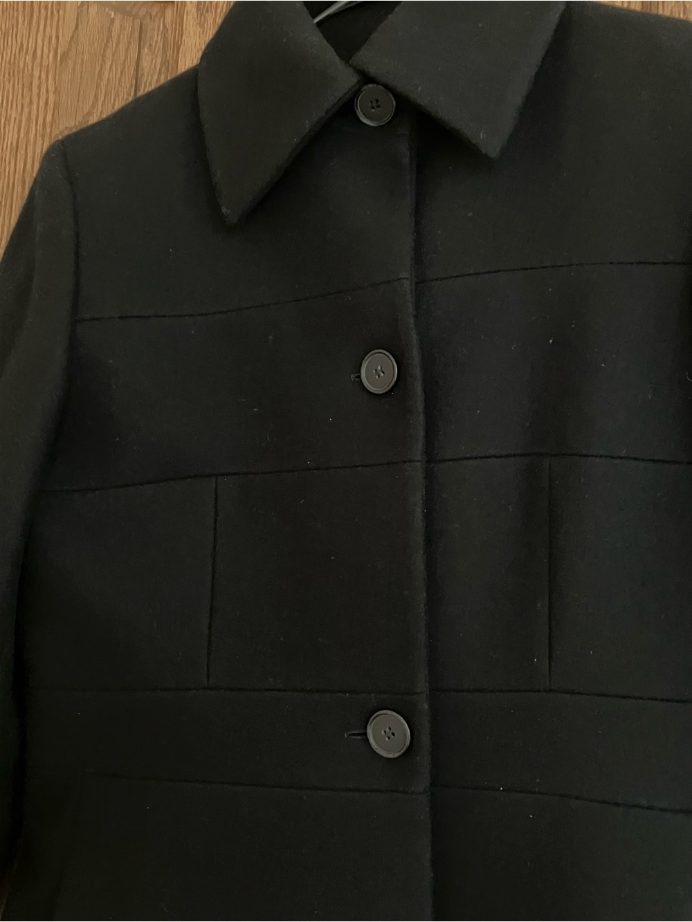 Gianfranco Ferr Black Long Trench Coat View 3
